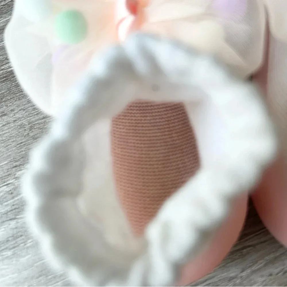 Big Toes Pink Bows NonSlip Baby Shoe Socks Made in Korea